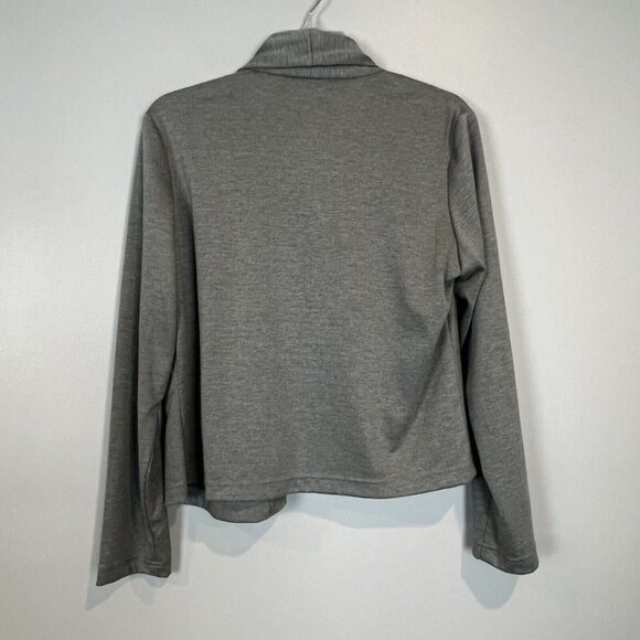 Coldwater Creek Gray Open Front Knit Cardigan Jacket Size 6 Casual Soft - Picture 5 of 6